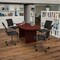 Flash Furniture Oval 35" W, 72" L, 29.5" H, Laminate Top, Red BLN-6GCMHG595M-BK-GG - alternate 1